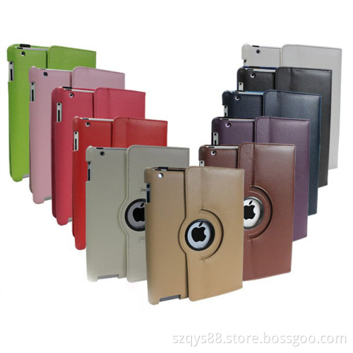 Fashion 360 degree Rotating Stand Magnetic Smart Cover Case for iPad 2 3 4